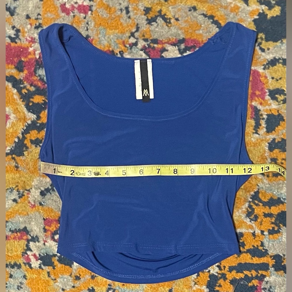 Women's Blue Sleeveless 2piece Short set - Picture 2 of 5